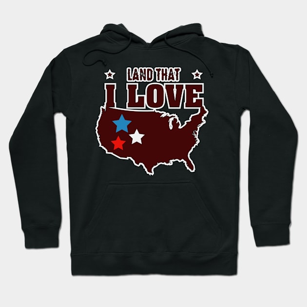 Land That I Love Hoodie by Toogoo